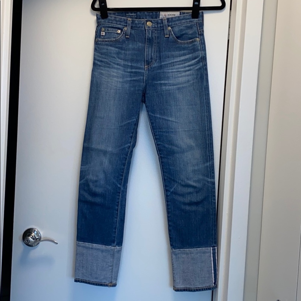 Ag The Isabelle High Rise Straight Crop Jeans
